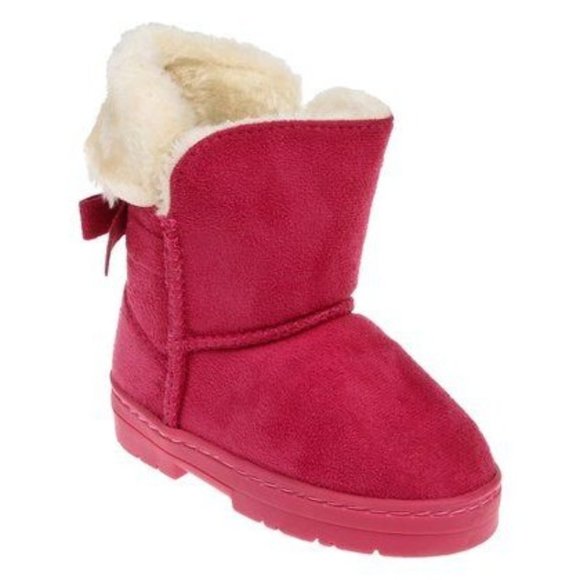 Bebe Other - NWT Toddler Girl's 9 Bebe Fold Over Shearling Winter Boot - Fuchsia